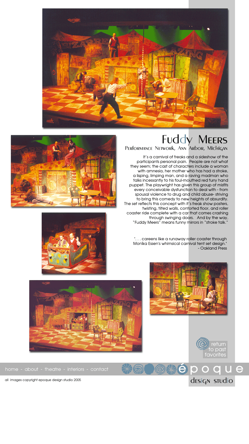 Scenic Design for the play Fuddy Meers