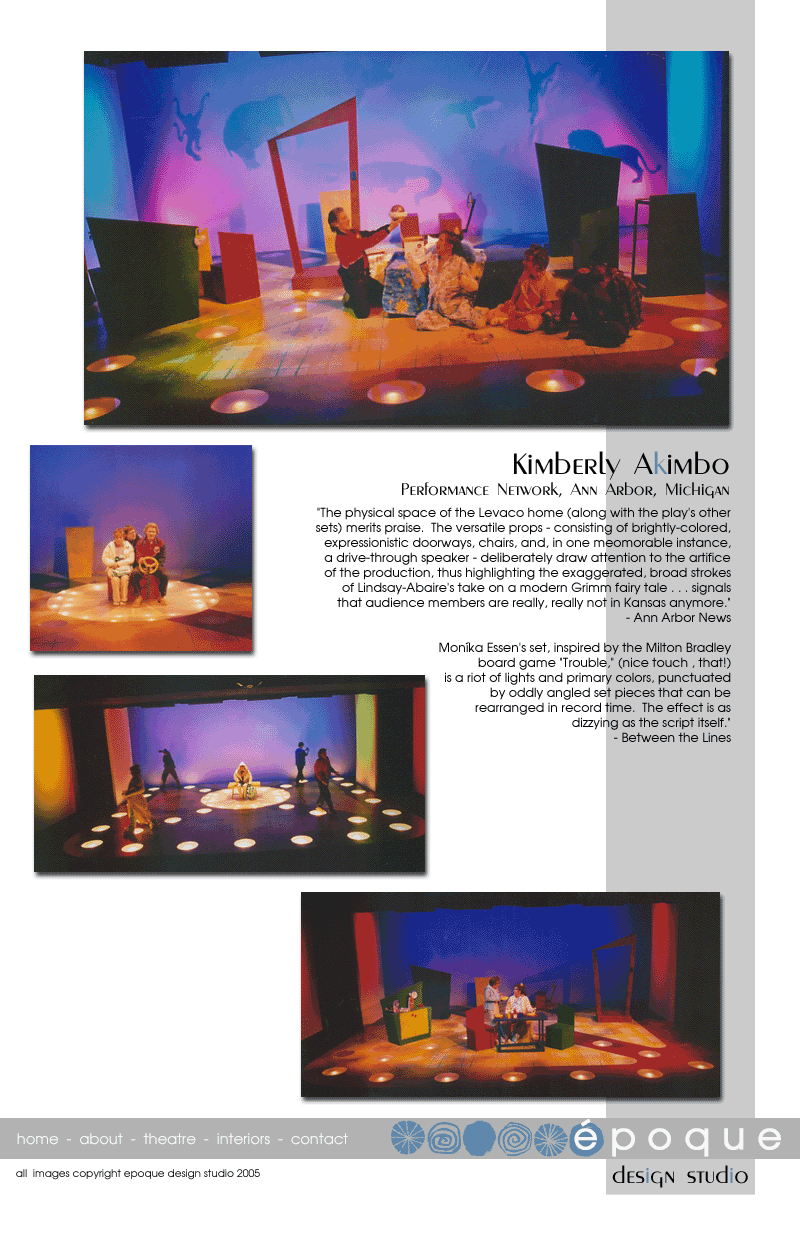 Scenic Design for Kimberly Akimbo